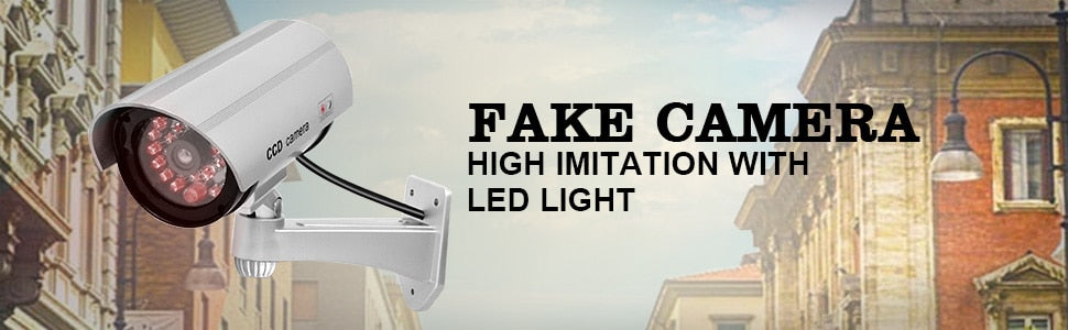 4PCS Fake Dummy Camera Bullet Waterproof Outdoor Indoor Security CCTV Surveillance Cameras With Flashing Red LED Home Guard