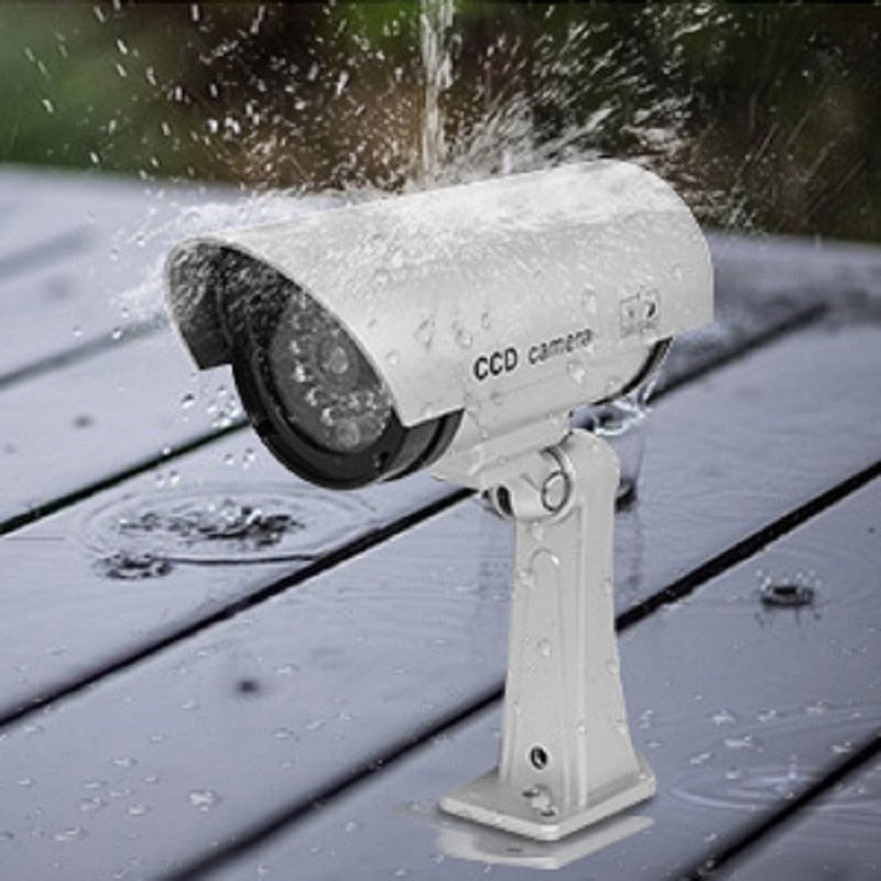 4PCS Fake Dummy Camera Bullet Waterproof Outdoor Indoor Security CCTV Surveillance Cameras With Flashing Red LED Home Guard