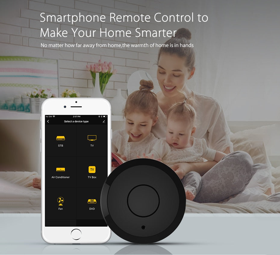 AVATTO S07 Tuya Universal Smart 2.4G WiFi IR Remote Control with Alexa,Google Home Voice Control Infrared Smart Home Automation