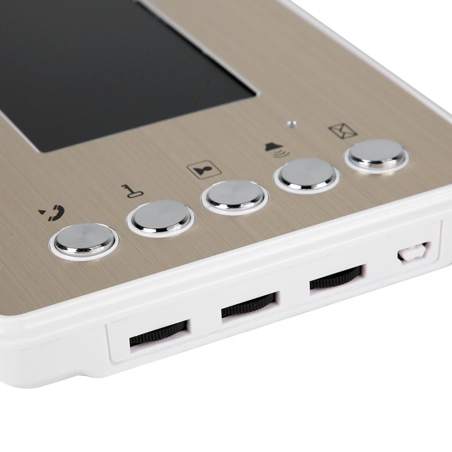 Smart Doorbell 4.3in 3 Monitors Video Intercom Night Doorbell Intelligent Doorphone System