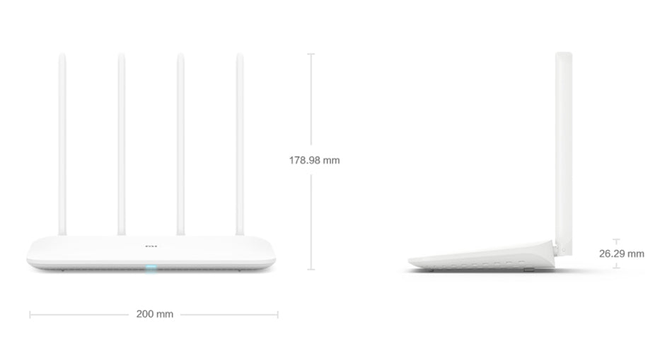 Original Xiaomi Router 4 Wifi Repeater 2.4G 5GHz 1167Mbps Fiber-optic Full Gigabit Smart Router 128MB MiNet Fast Mi APP Connect