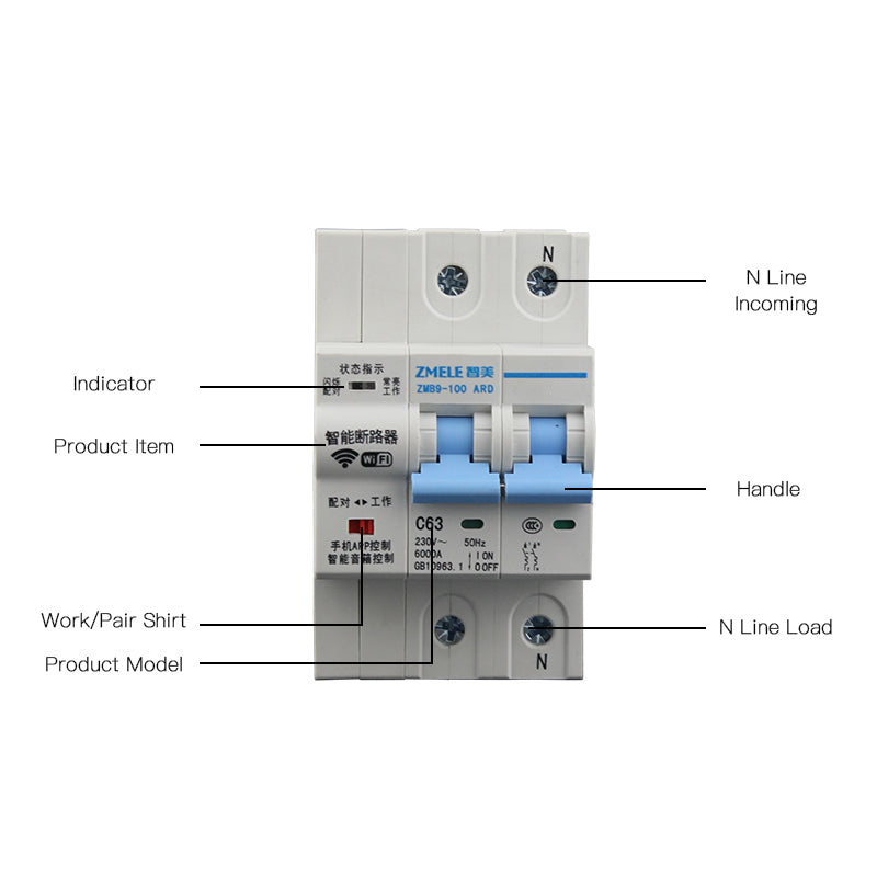 WiFi Smart Circuit Breaker Voice Control with Amazon Alexa Google home
