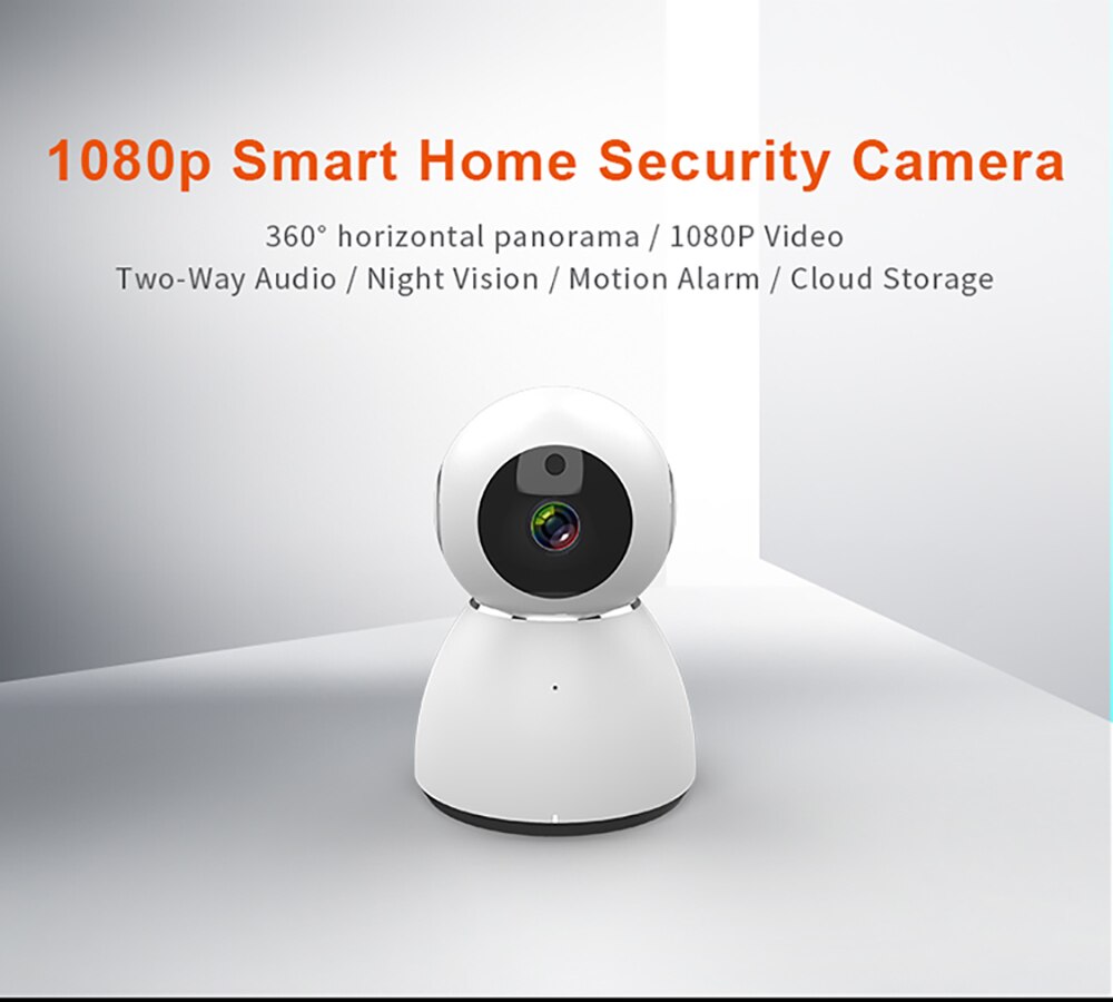 Tenda Wifi IP Camera 360 Degree Full View 1080P Wireless Network Security Camera 2MP 128G ICR Remote Control CCTV Camera Monitor