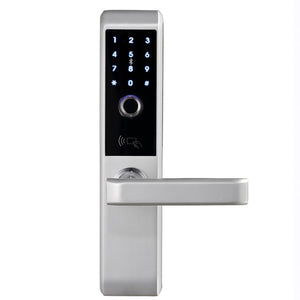 LACHCO 2019 Biometric Electronic Door Lock Smart Fingerprint, Code,Card, Key Touch Screen Digital Password Lock for home A18008F