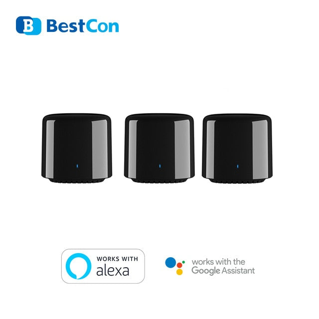 2Pack BroadLink RM4 BestCon RM4C mini WiFi IR Smart Home Automation Remote Voice Control Compatible With Alexa Google Assistant