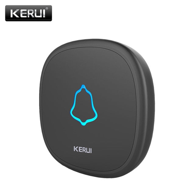 KERUI M525 Home Security Welcome Wireless Doorbell Smart Chimes Doorbell Alarm LED light 32 Songs with Waterproof Touch Button