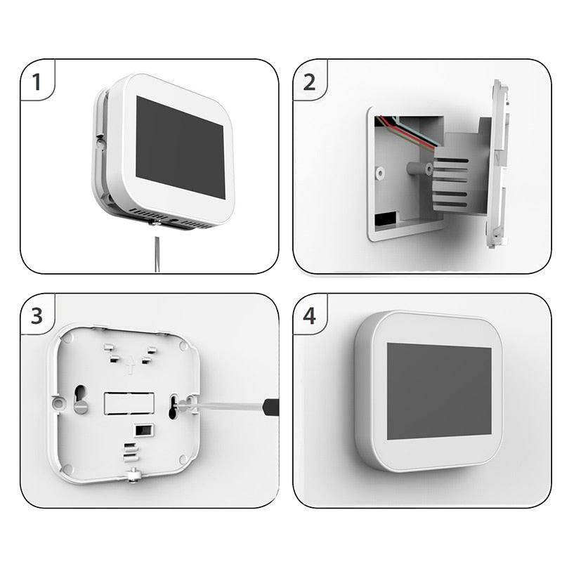 WiFi Smart Thermostat Temperature Controller for Water/Electric floor Heating Water/Gas Boiler Works with Alexa Google Home